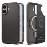 Spigen iPhone 17 Skal Thin Fit MagFit Gunmetal