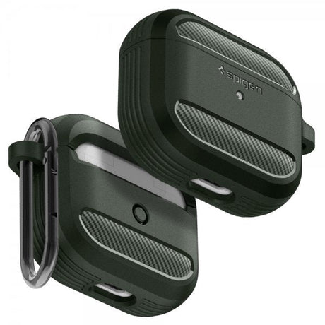 Spigen AirPods 3 Skal Rugged Armor Military Green