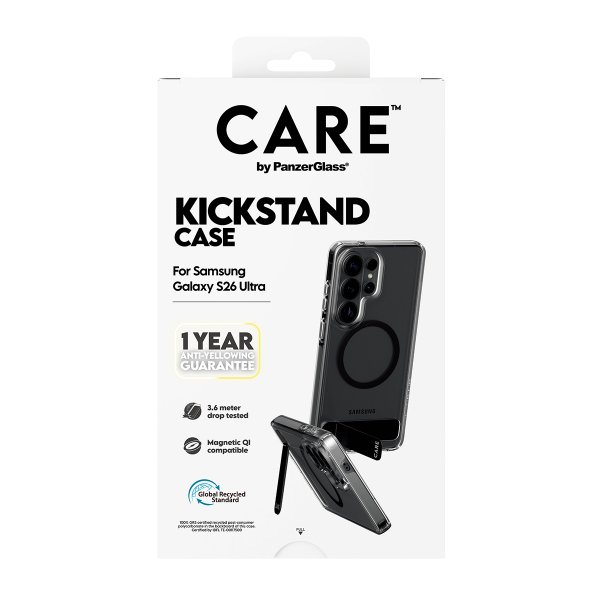 CARE by PanzerGlass Samsung Galaxy S26 Ultra Skal Kickstand MagSafe Transparent