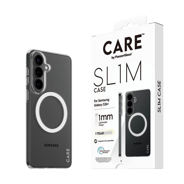 CARE by PanzerGlass Samsung Galaxy S26 Plus Skal SL1M Transparent