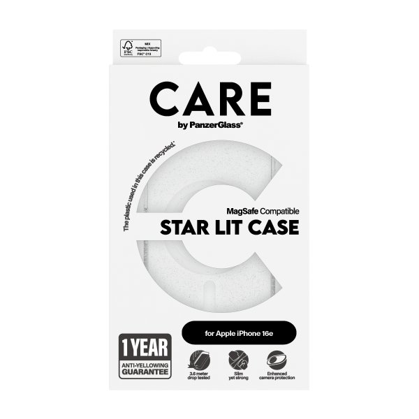 CARE by PanzerGlass iPhone 16e/17e Skal Urban Combat MagSafe Star Lit