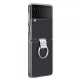 Samsung Original Galaxy Z Flip 4 Skal Clear Cover with Ring Transparent