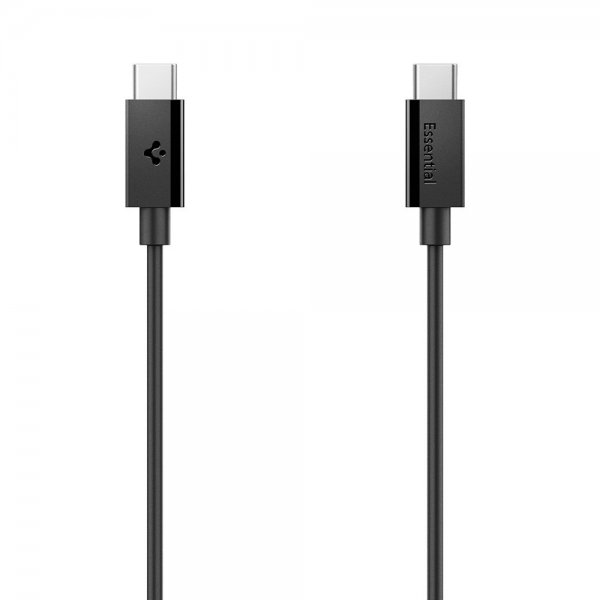 Spigen Essential Kabel USB-C till USB-C 60W 2m Svart