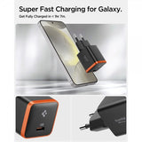 Spigen Essential Laddare 30W USB-C Orange/Svart