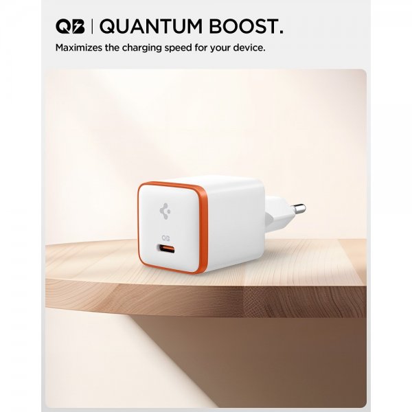 Spigen Essential Laddare 30W USB-C Vit