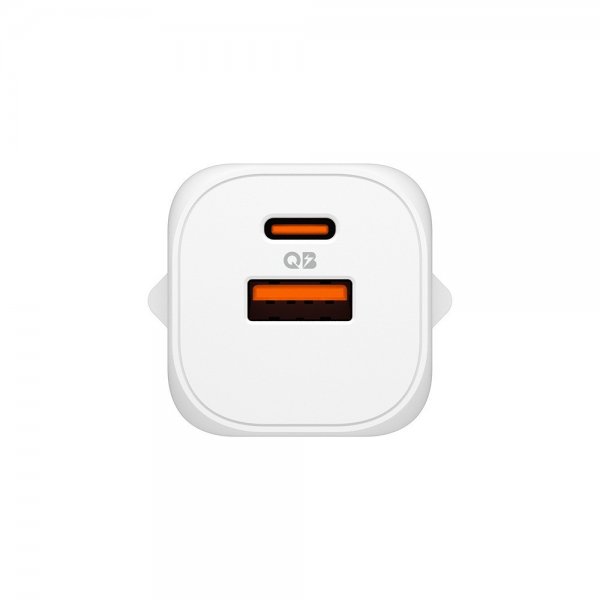 Spigen Essential Laddare 35W 1xUSB-C 1xUSB-A Vit