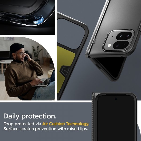 Spigen Google Pixel 9 Pro Fold Skal Slim Armor Pro Svart