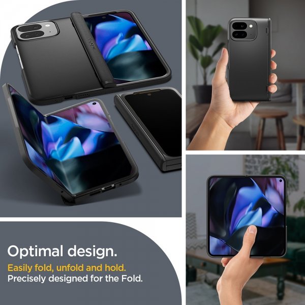 Spigen Google Pixel 9 Pro Fold Skal Slim Armor Pro Svart