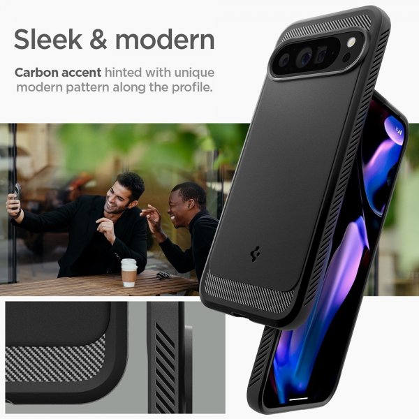 Spigen Google Pixel 9 Pro XL Skal Rugged Armor Matte Black