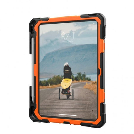 Urban Armor Gear (UAG) iPad 10.9 (gen 10)/iPad 11 (A16) Skal Plasma Kickstand & Handstrap Orange Svart