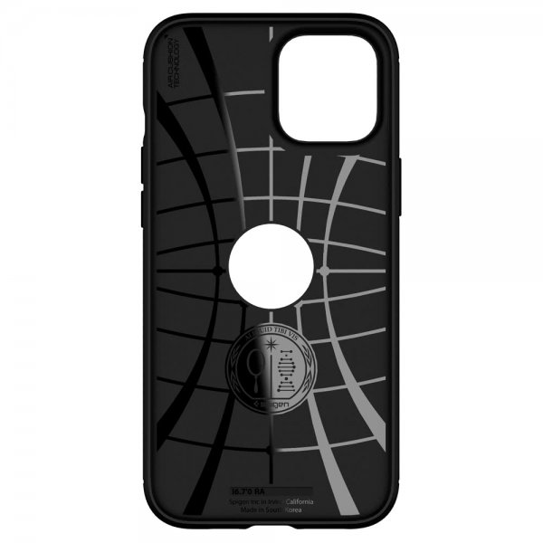 Spigen iPhone 12/iPhone 12 Pro Skal Rugged Armor Matte Black