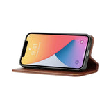Rvelon iPhone 13 Mini Fodral Äkta Läder Brun