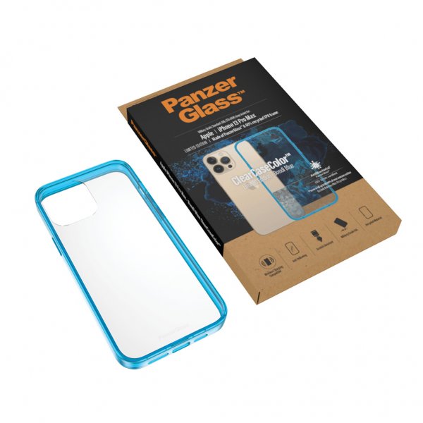 PanzerGlass iPhone 13 Pro Max Skal ClearCase Color Bondi Blue