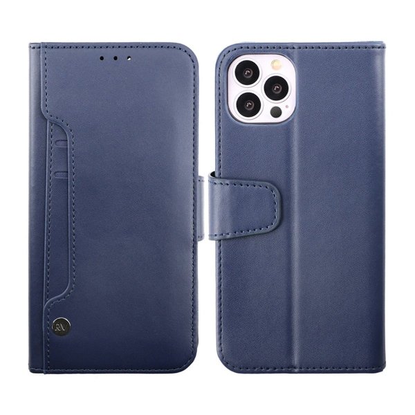 Rvelon iPhone 14 Pro Max Fodral Utfällbart Kortfack Blå
