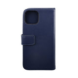 Rvelon iPhone 14 Pro Fodral Äkta läder Kortfack Blå