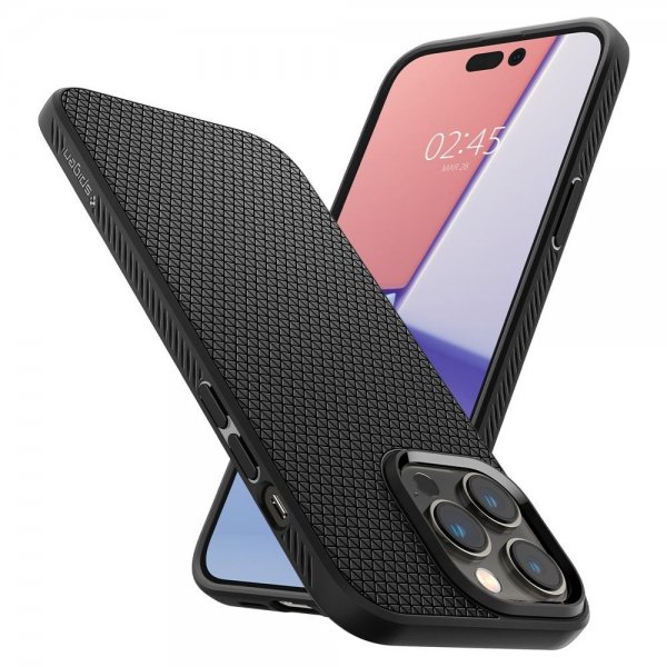 Spigen iPhone 14 Pro Skal Liquid Air Matte Black