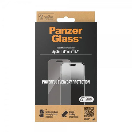 PanzerGlass iPhone 15 Plus Skärmskydd Classic Fit