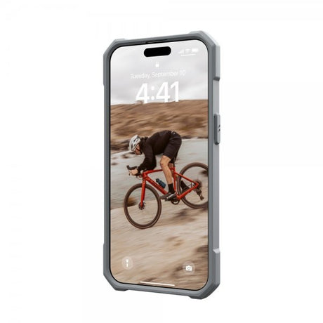 Urban Armor Gear (UAG) iPhone 15 Pro Max Skal Essential Armor MagSafe Silver
