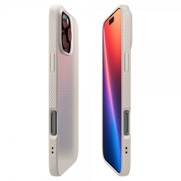 Spigen iPhone 16 Pro Max Skal Liquid Air Natural Titanium