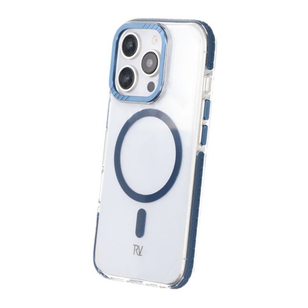 Rvelon iPhone 16 Pro Skal TPU MagSafe Blå