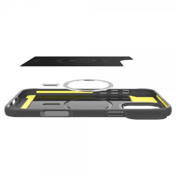 Spigen iPhone 16 Pro Skal Rugged Armor MagFit Grå