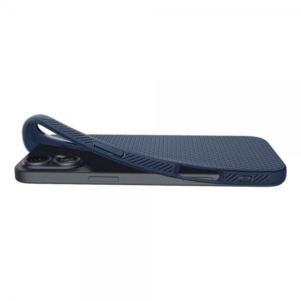 Spigen iPhone 16 Skal Liquid Air Navy Blue