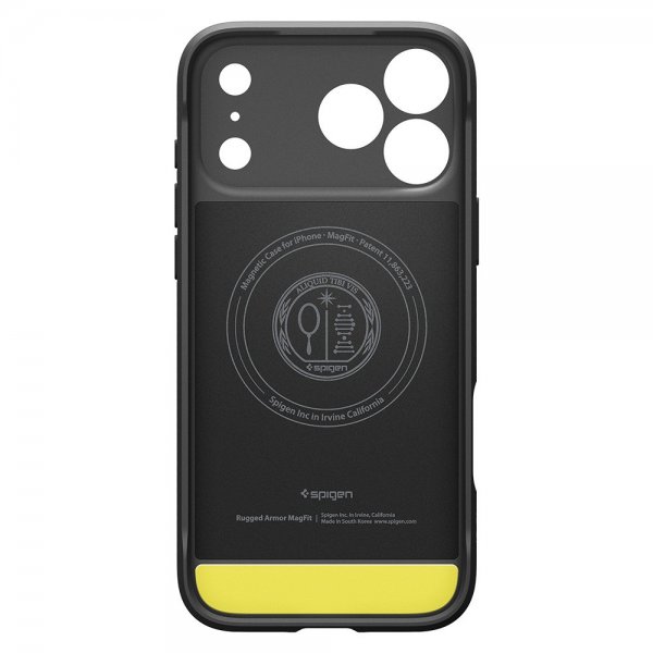 Spigen iPhone 17 Pro Skal Rugged Armor MagFit Matte Black