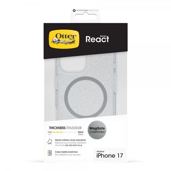 Otterbox iPhone 17 Skal React MagSafe Stardust