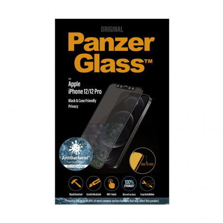 PanzerGlass iPhone 12/iPhone 12 Pro Skärmskydd Edge-to-Edge Privacy