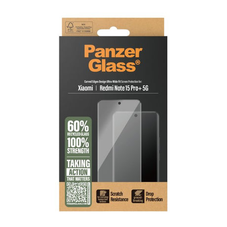 PanzerGlass Xiaomi Redmi Note 15 Pro Plus 5G Skärmskydd Ultra-Wide Fit