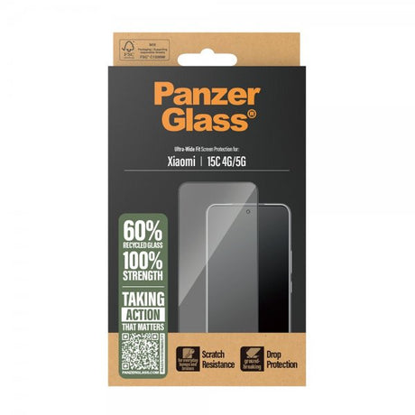 PanzerGlass Xiaomi Redmi 15C Skärmskydd Ultra-Wide Fit