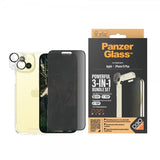 PanzerGlass iPhone 15 Plus 3-in-1 Bundle Set Privacy