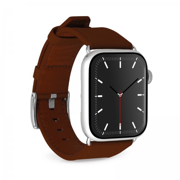 Puro Apple Watch 44/45/46/Ultra 49mm Armband E-Classic Brun