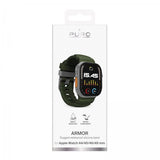 Puro Apple Watch 44/45/46/Ultra 49mm Armband Armor Grön