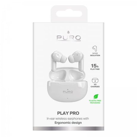 Puro Trådlösa Hörlurar Play Pro Vit