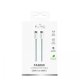 Puro Kabel Fabrik 2.0 60W USB-C till USB-C 1.5m Island Mist