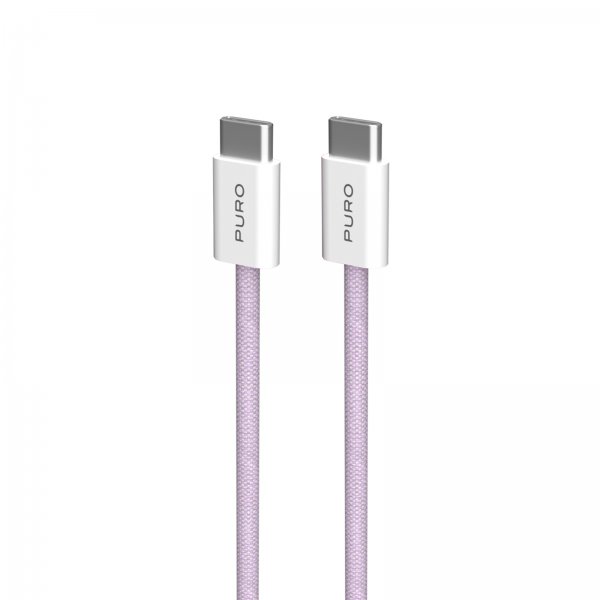 Puro Kabel Fabrik 2.0 60W USB-C till USB-C 1.5m Coraltastic