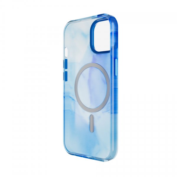 Puro iPhone 15 Skal Aqua Blå