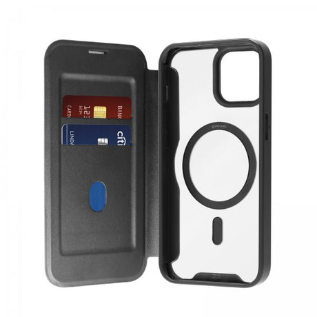Puro iPhone 15 Fodral Book Mag Svart