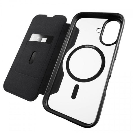 Puro iPhone 16 Fodral Book Mag 2 Svart