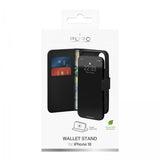 Puro iPhone 16 Fodral Wallet Stand Svart