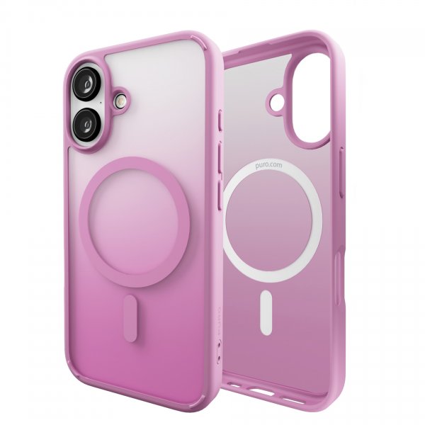 Puro iPhone 16 Skal Gradient Rosa