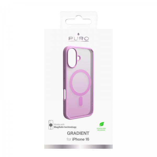 Puro iPhone 16 Skal Gradient Rosa