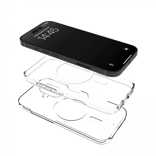 Puro iPhone 16 Plus Skal Impact Clear D3O MagSafe Transparent