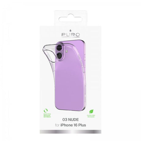 Puro iPhone 16 Plus Skal Nude Transparent