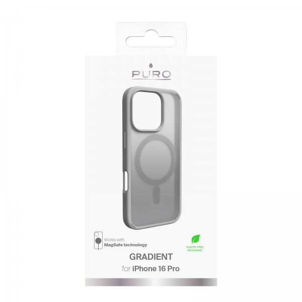 Puro iPhone 16 Pro Skal Gradient Silver