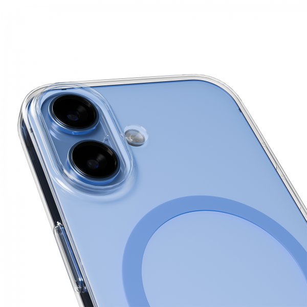 Puro iPhone 17 Skal Lite Mag Transparent Blå