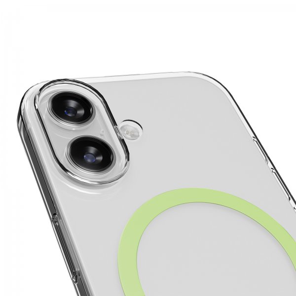 Puro iPhone 17 Skal Lite Mag Transparent Grön
