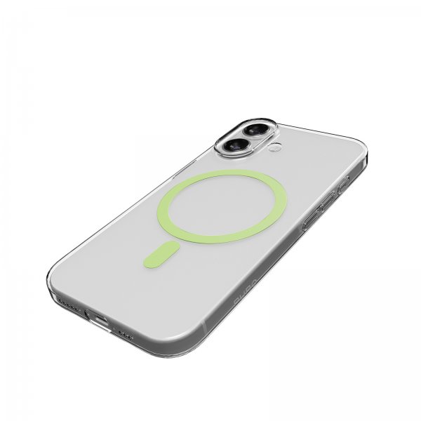 Puro iPhone 17 Skal Lite Mag Transparent Grön