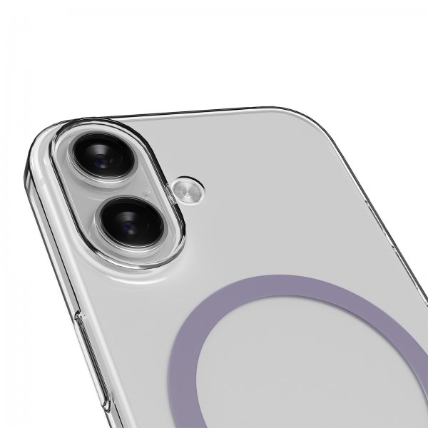 Puro iPhone 17 Skal Lite Mag Transparent Lavender